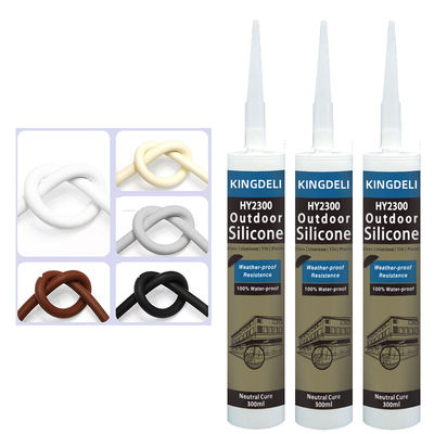 Non Toxic Neutral Silicone Sealant Tube Mildew Proof Clear Black Color